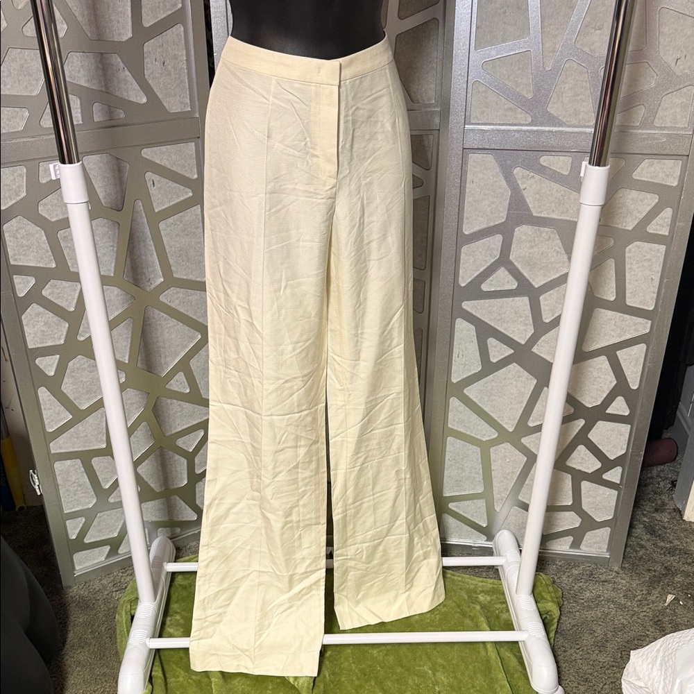 Escada Cream Wide-Leg Women's Pants